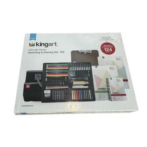 KINGART Ultimate Series Sketching and Drawing Set 124 Pc.